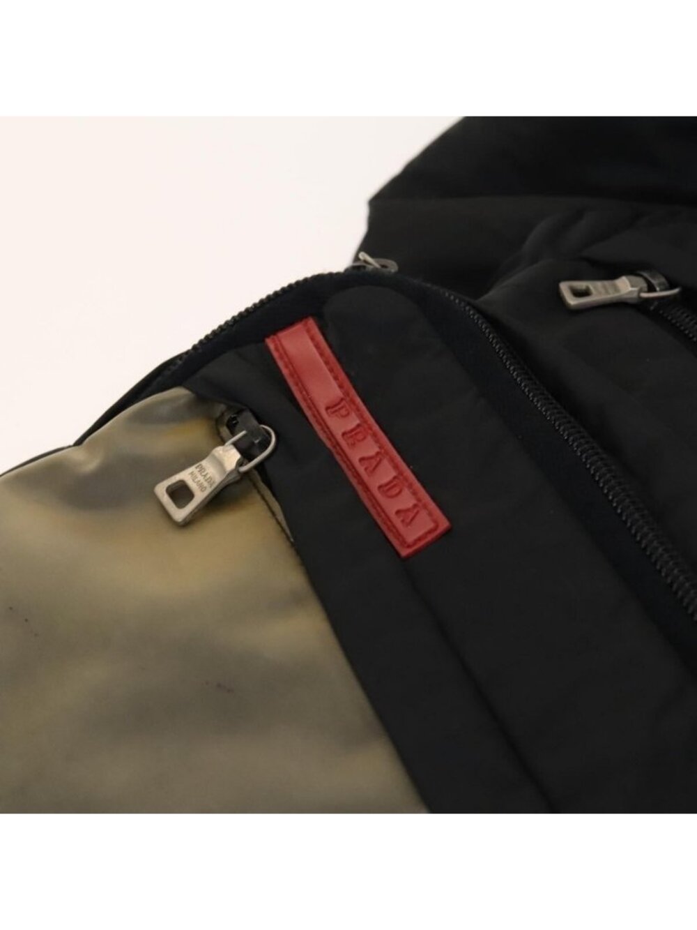 Authentic PRADA Sports Shoulder Bag Nylon Black Silver - Picture 2 of 16